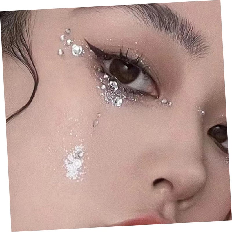 1Set Self Adhesive Rhinestone Pearl Decals for Face Makeup Nail Art and Phone Decoration of Mixed Craft Pearls and Rhinestones for Creative Projects - Image 3