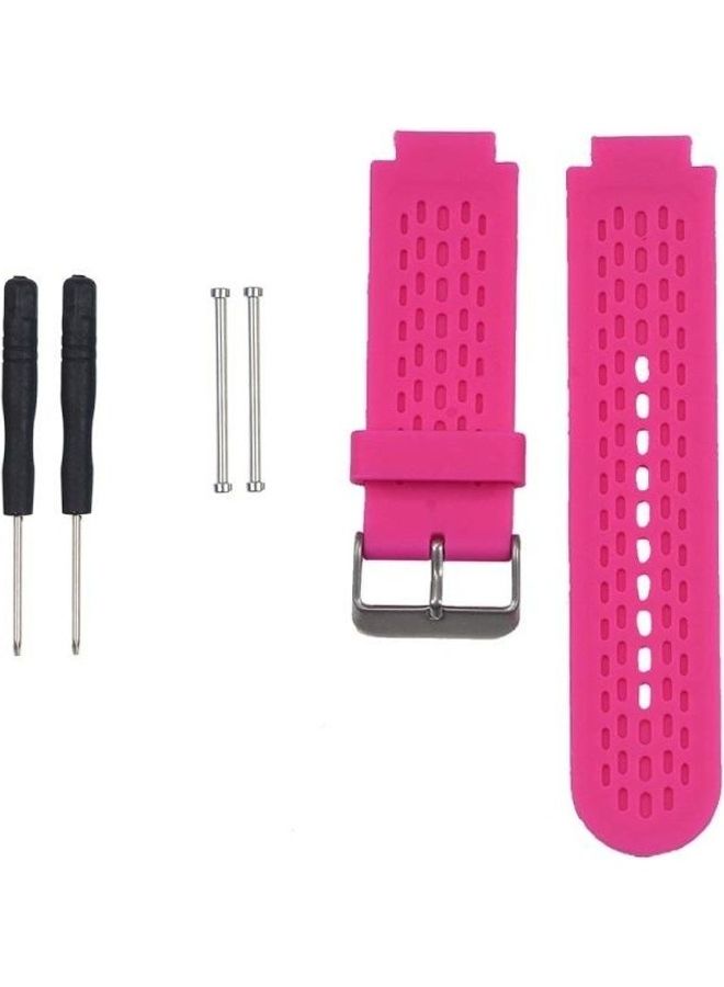 NIBEMINENT Silicone Sport Wrist Strap For Garmin Approach S2 / S4 Rose Red - Image 1