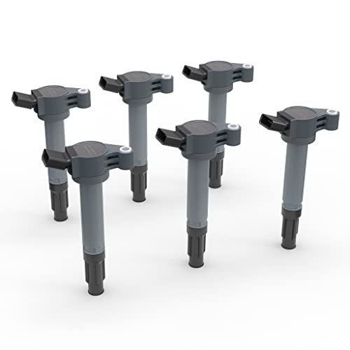 AA Ignition Ignition Coil Set of 6 - Replaces 90919-A2007 - Compatible with Toyota, Lexus & Scion Vehicles - 2.7L, 3.5L V6 - Ignition Coil Pack Fits, Camry V6, Avalon, Sienna, Rav4 and more - Image 1