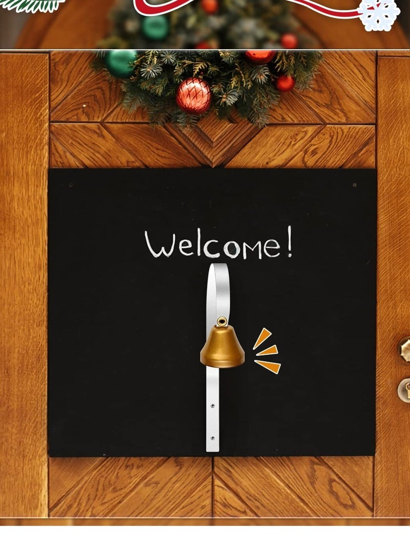 مجموعة جرس الباب لصاحب المتجر - جرس باب معدني عتيق لدخول المكتب والمتجر - تصميم عتيق سهل التركيب - 4 قطع للاستخدام المنزلي والتجاري - Image 5