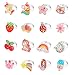 Hifot 16pcs Jewelry Rings for Little Girls Adjustable Rings Cute Fox Mermaid Rings for Kids Pretend Play and Dress Up Rings - Image 3