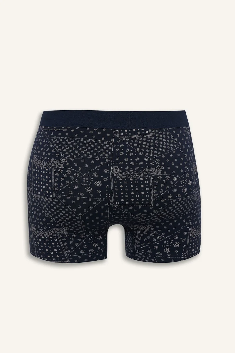 Defacto  Regular Fit Paisley Patterned 3 Piece Boxers for Men | Best Price UAE