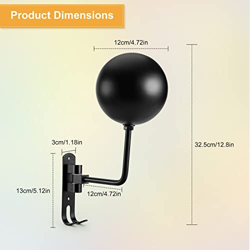 PAHTTO Motorcycle Helmet Rack 2 PCS, Helmet Holder Wall Mount 180 Degree Rotation Helmet Hanger with Double Hook for Coats, Caps, Hats, Motorcycle Accessories - Image 2