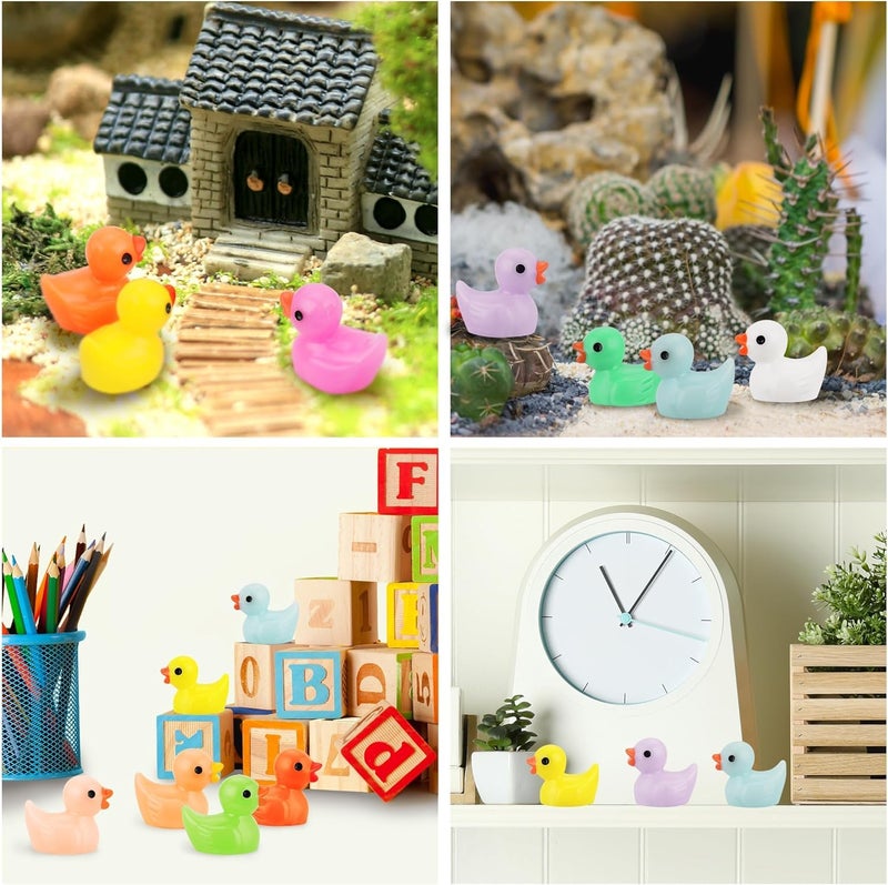 CRTWDMAN 240 Pcs Mini Ducks Tiny Duck Figurines Bulk for Garden Micro Landscape, Mini Resin Ducks for Dollhouse Aquarium Potted Ornament Charms Party Toys DIY Craft Accessories - Image 4