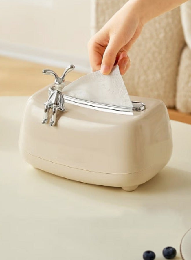 McDou Tissue Box Paper  Car Tissue Box Cover Rectangular Napkin Storage Box Facial Tissues Box Holder Dispenser Paper covers - Image 1