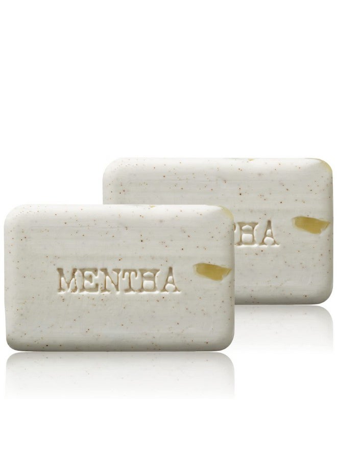 C. O. Bigelow C.O. Bigelow Mentha Exfoliating Bar Soap, No. 1413, 7 oz, Exfoliating Body Scrub Soap with Peppermint Oil & Walnut Powder to Gently Cleanse and Smooth Dry, Rough Skin, Pack of 2  - Image 1
