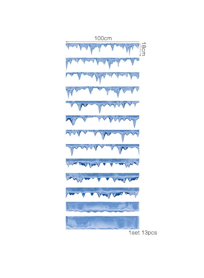 Nariele 13-Piece 3D Removable Stairs Sticker Set