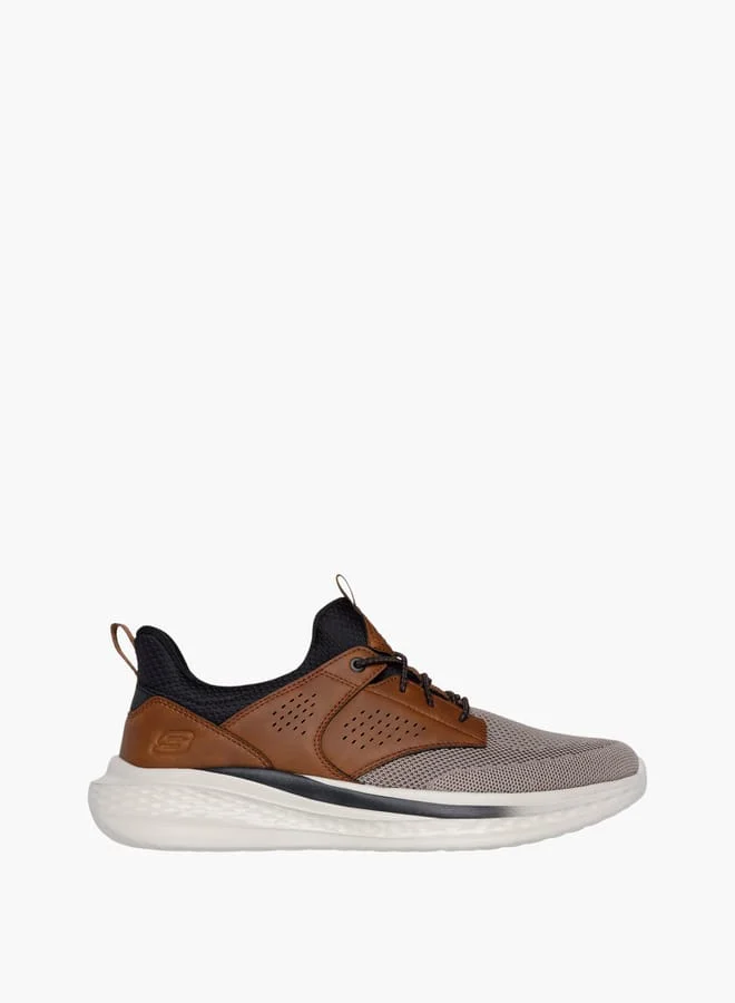 Men's Panelled Lace-Up Running Shoes - Slade
