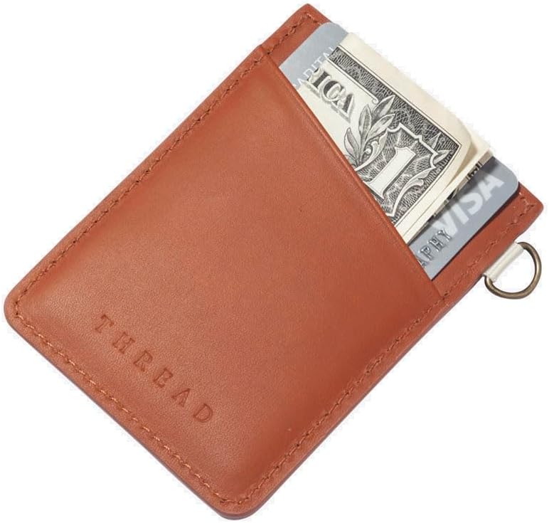 Thread Wallets محفظة بطاقات فاخرة رفيعة للغاية (لونا بيج) - Image 1