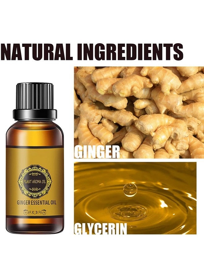 Ankooy 10 Pack Belly Drainage Ginger Oil, Ginger Oil Lymphatic Drainage Massage Oil, Natural Lymphatic Drainage Ginger Oil,Ginger Massage Oil,Plant Aroma Oil, Natural Ginger Essential Oil - Image 3