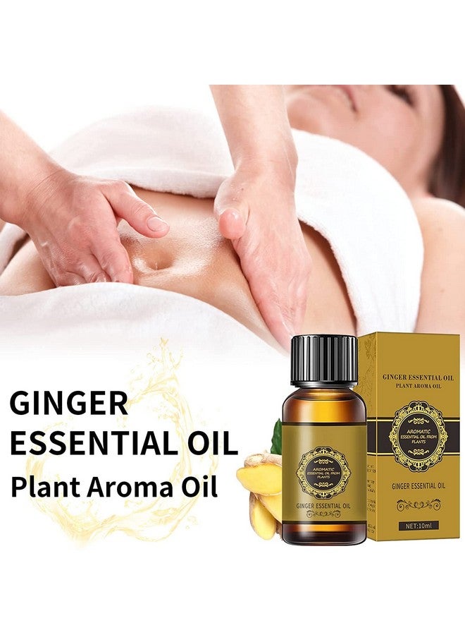 Ankooy 10 Pack Belly Drainage Ginger Oil, Ginger Oil Lymphatic Drainage Massage Oil, Natural Lymphatic Drainage Ginger Oil,Ginger Massage Oil,Plant Aroma Oil, Natural Ginger Essential Oil - Image 4