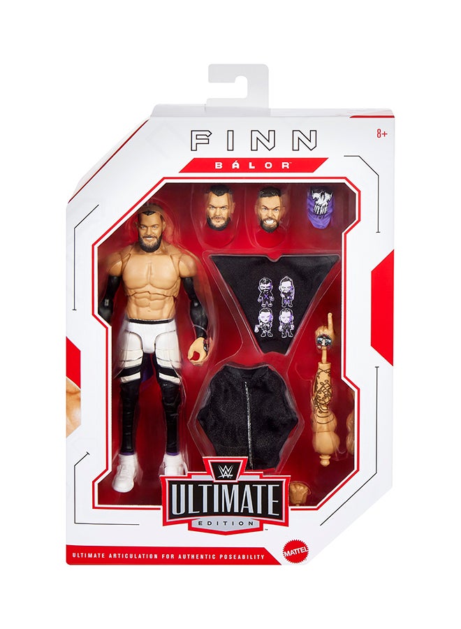 WWE Mattel WWE Ultimate Edition Action Figure & Accessories, 6-inch Finn Balor Collectible Set, Swappable Heads & Hands, 30 Articulation Points  - Image 3