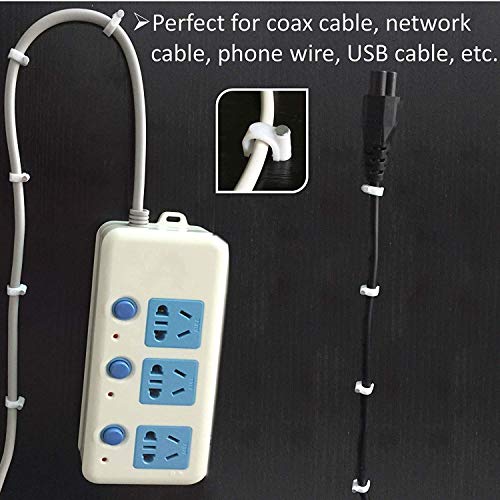 CARE 'N' TOUCH 100pcs Cable Clips with Steel Nails 9mm Cable Management for RG6, RG59, CAT6, RJ45 Cable Coax Cable, Ethernet Cable, TV Wire Cable, Telephone Cable, Led Starlight, Print Cable - Image 4