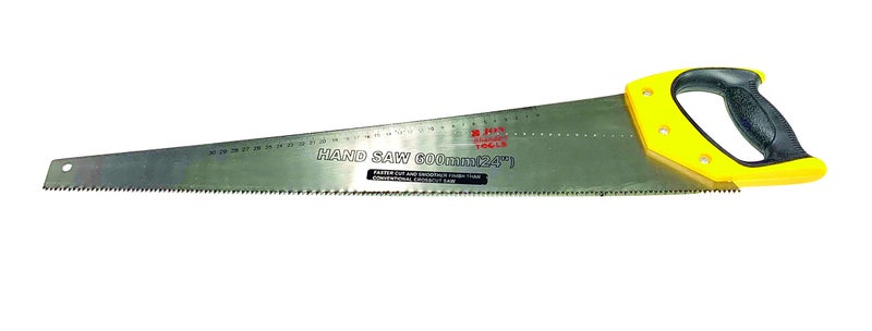 Jon Bhandari Tools 24 inch (600mm) Hand Saw – Hardened Steel Durable Blade with Ergonomic Handle, Precision Cutting | Fine Tooth Manual Saw for Wood, PVC, Plastic | Professional Carpentry & DIY Use - Image 4