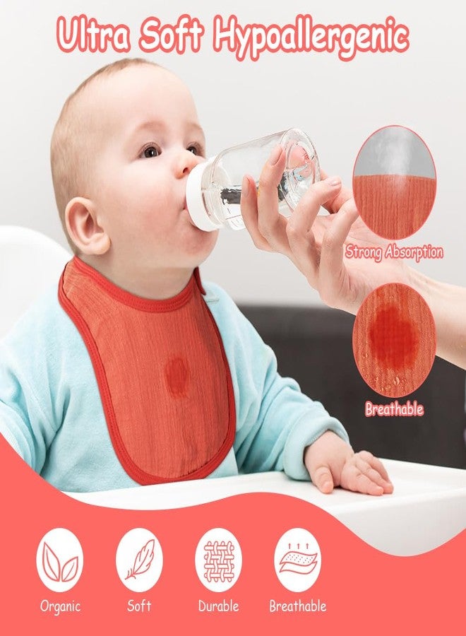 Aolso 8PCS Muslin Baby Drooling Bibs, Baby Bandana Drool Bibs with 6 Absorbent Layers for Drooling and Teething - Image 3