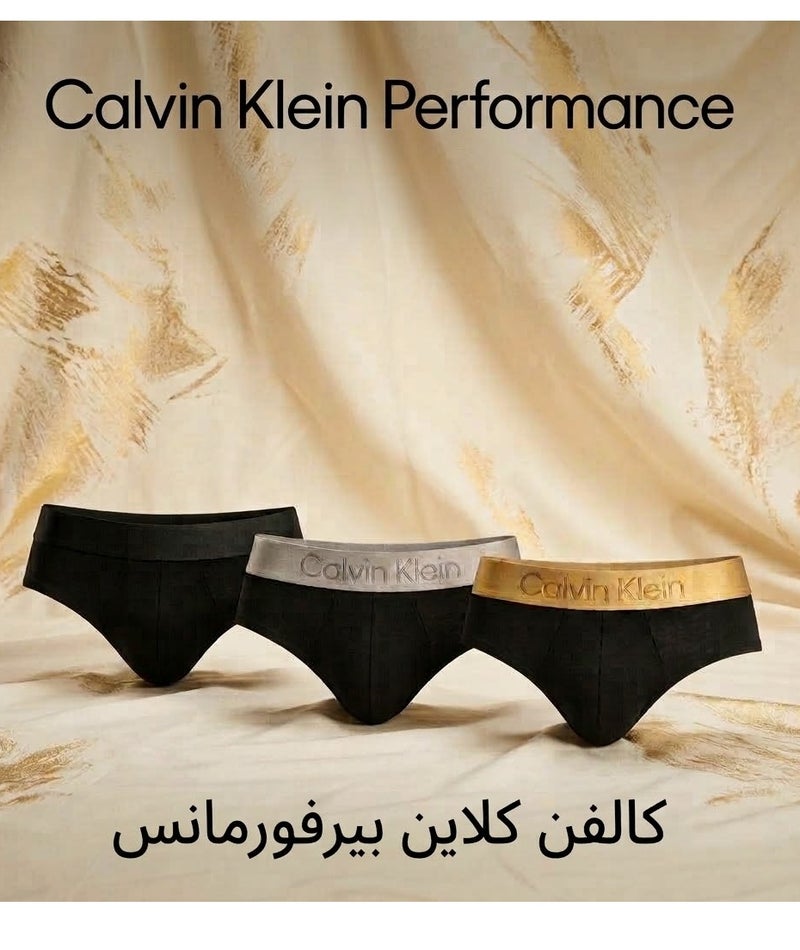 Men's Cotton Underwear Briefs Set– 3-Piece Pack – Size L