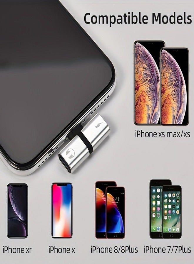 2-In-1 Lightning Earphone And Charger Connector With Black - Image 2
