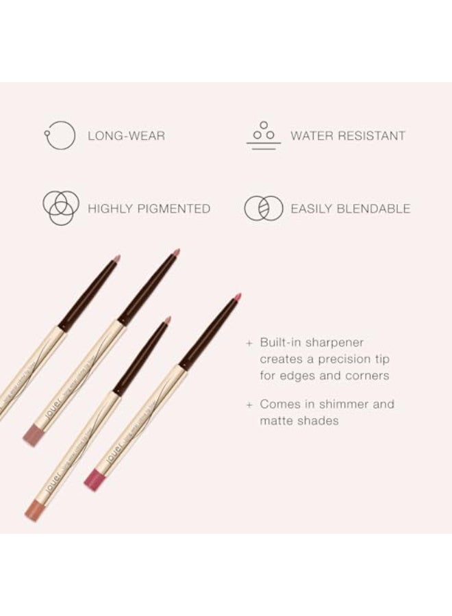 Jouer Long Wear Lip Liner Metallic Matte Lip Pencil Water Resistant FastDrying Formula Hydrating Formula made with Vitamin E Nude - Image 3