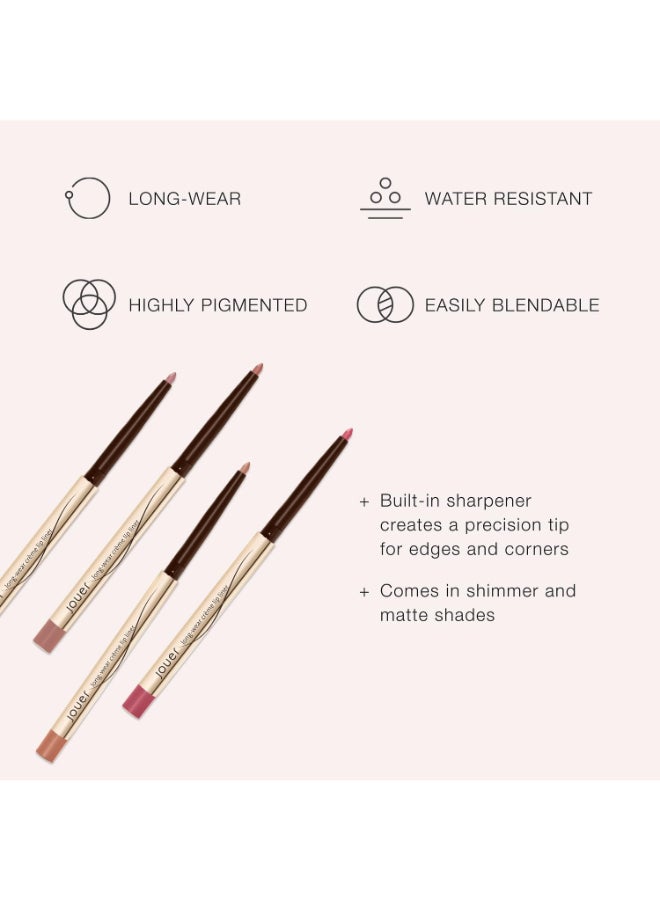 Jouer Long Wear Lip Liner Metallic Matte Lip Pencil Water Resistant FastDrying Formula Hydrating Formula made with Vitamin E Nude - Image 4