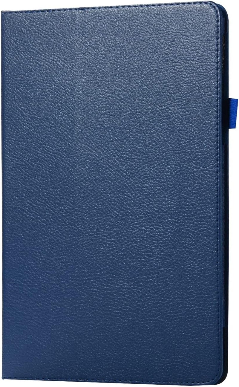 Texture Leather Tablet Case for Samsung Tab E 9.6 T560 Slim Folding Stand Folio Protector Shockproof Back Cover with Holder(Dark Blue) - Image 3