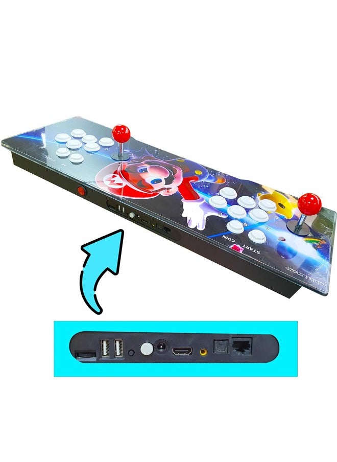 PANDORA - Pandora Box Double Joystick Arcade Machine With 11000 Classic Games Blue Mario - Image 1