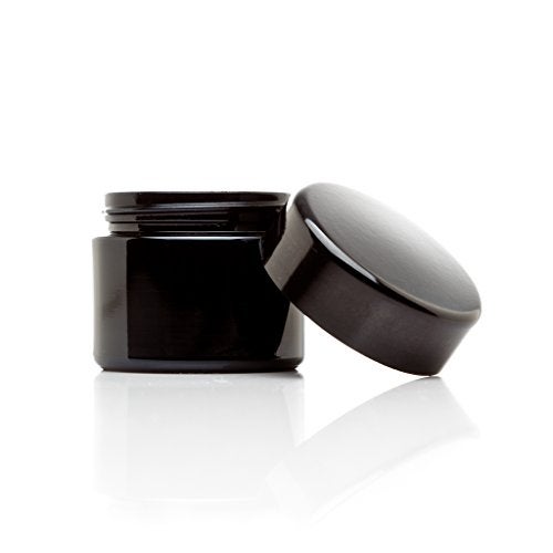 Infinity Jars Classic Black Glass Jar 50 ml (1.7 fl oz) Ultraviolet Airtight Smell Proof, Refillable Screw Top Container for Long-Term Storage of Coffee, Spices, Tea, Dried Goods, Kitchen Jar - Image 2