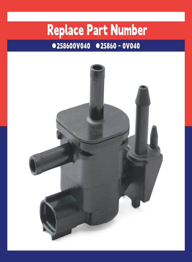 Dusledel 258600V040 Vapor Canister Purge Solenoid Valve Replacement for Toyota for Camry 2010-2017 2.5L L4 for Toyota for Venza 2009-2016 2.7L L4 Replace 25860-0V040 - Image 4