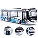 HAPYAD 142 Diecast Bus Toys Cars Metal City Bus Toy Vehicles with Light Up and Openable Doors for Kids Boys Girls 118 - Image 4