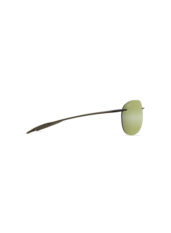 MAUI JIM Sugar Beach HT421 15 Men's Rimless Wraparound Polarized Sunglasses - Image 3