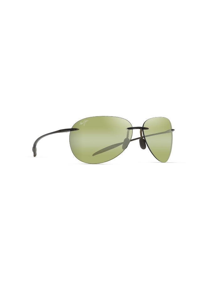 MAUI JIM Sugar Beach HT421 15 Men's Rimless Wraparound Polarized Sunglasses - Image 1