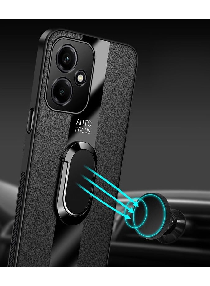 عام غطاء مغناطيسي متوافق مع هونر 400 2025 - مزود بحلقة إصبع من TPU وغطاء جلدي شامل مقاوم للسقوط - Image 5