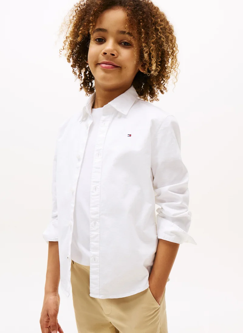 TOMMY HILFIGER Kids Stretch Oxford Shirt