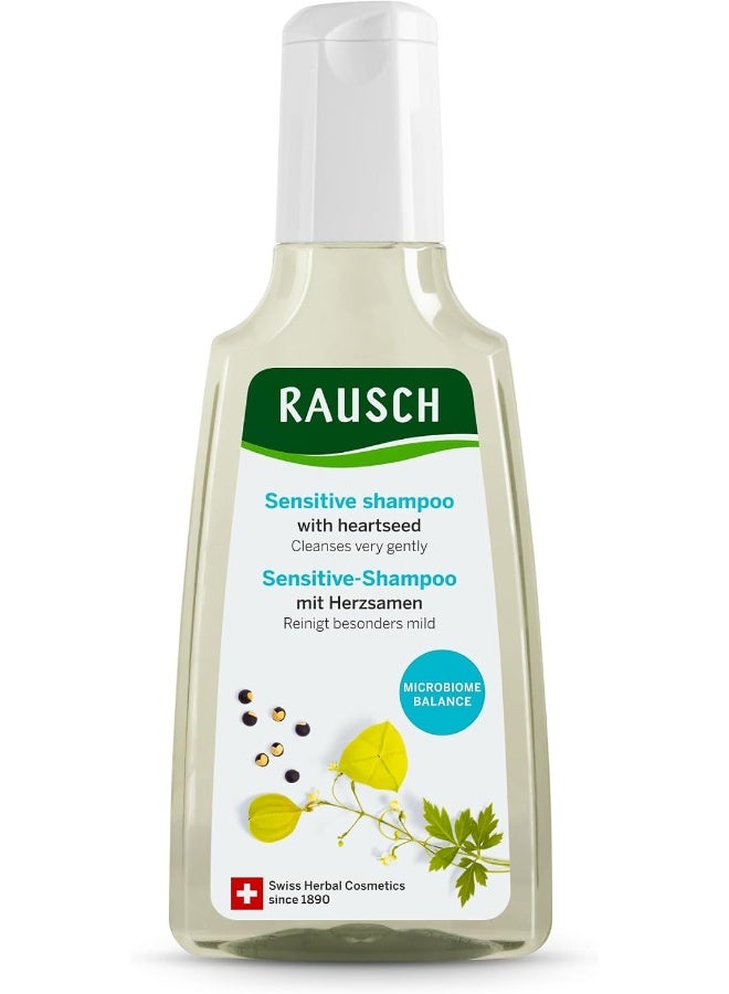 RAUSCH Heart Seed Sensitive Shampoo (200 ml) – Gentle Hair Care for Sensitive & Irritated Scalp, with Heart Seed Extract, Silicone-Free 200ml - Image 1