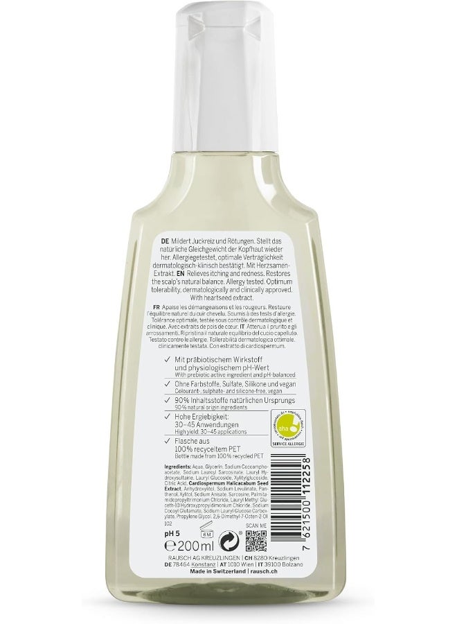 RAUSCH Heart Seed Sensitive Shampoo (200 ml) – Gentle Hair Care for Sensitive & Irritated Scalp, with Heart Seed Extract, Silicone-Free 200ml - Image 2