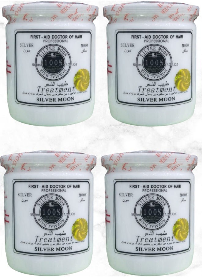 Silver Moon 4 Pieces First Aid Doctor Of Hair Professional Treatment 500ml  - Image 1