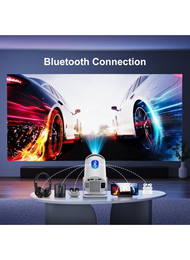 Generic Mini Android Projector, Portable 4K 1080P HD Projector, 8500 Lumens, 5G Wi-Fi 6, Bluetooth 5.0, Electronic Focus  - Image 5