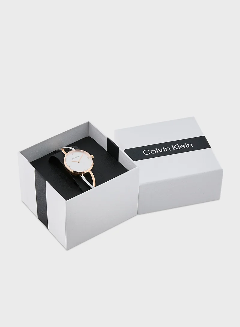 كالفن كلاين Sculpted Embrace Steel Strap Watch