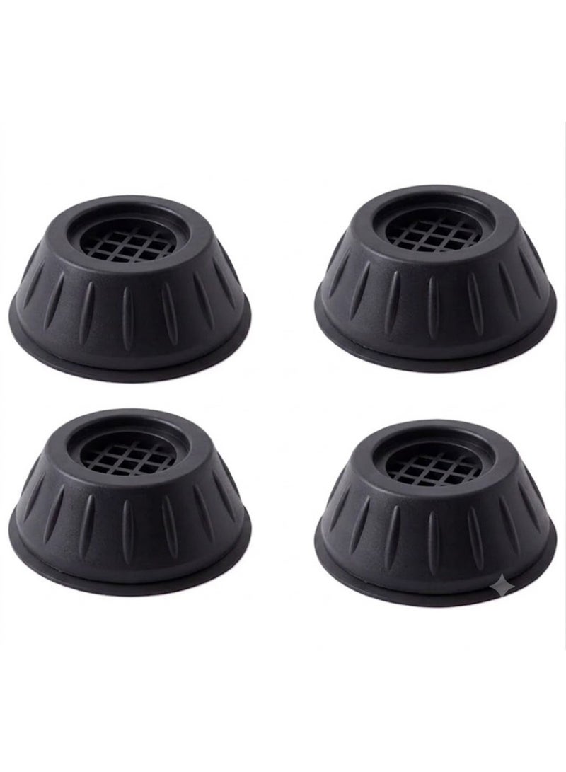 Anti-Vibration Washing Machine Rubber Feet Pads - Shock Absorbing, Adjustable & Anti-Slip Base for Washer & Dryer (4 Pcs) - Multicolour - Image 1