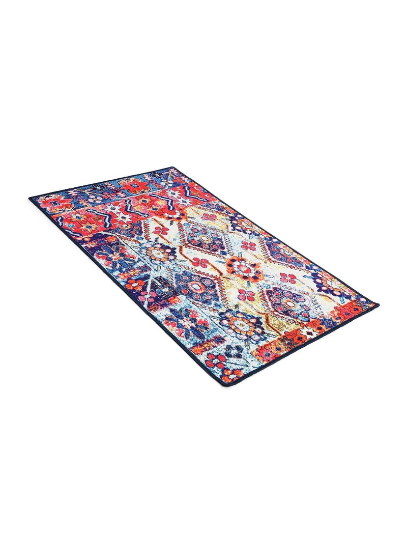 Status Contract Status Contract Rugs for Living Room | (5x7ft) Printed Carpet for Living Room Decor|Anti Skid Backing Home Essentials|Aesthetic Vintage Decor Carpet for Bedroom|Boho Rugs for Living Room (Vintage 406)  - Image 4
