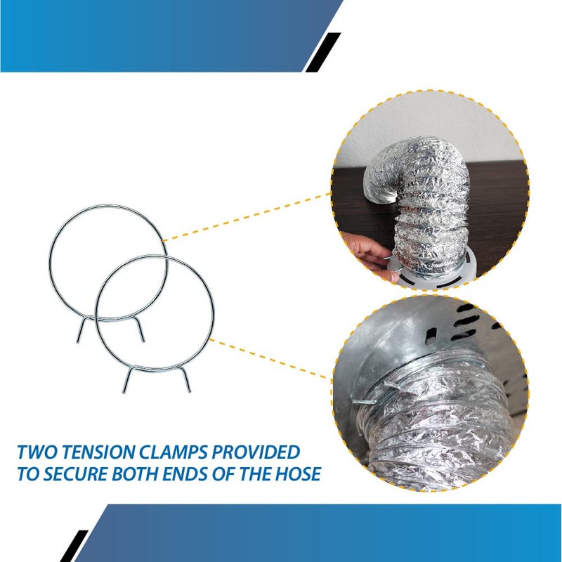 Raven Indoor Dryer Vent Kit with Lint Trap Bucket and 4 feet Flexible Aluminum Foil Duct - Image 4