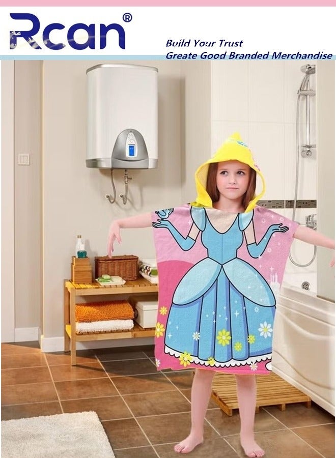 Rcan Kids Bath Towel for 1 to 6 Years Toddler Kids Hooded Towel Microfiber Bath Towel Super Soft Robe Poncho Bathrobe Swimming Beach Holiday Water PlayingBeach Pool Bath Swim Coverups - Image 5