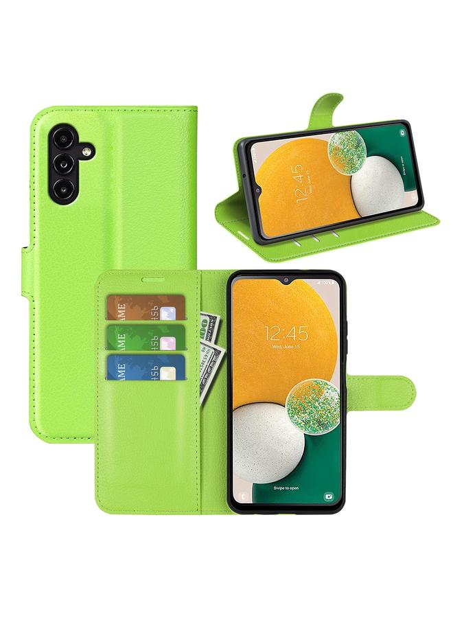 S-TOP Case For Samsung Galaxy A14 5G Litchi Texture Horizontal Flip Phone Case with Holder - Image 1