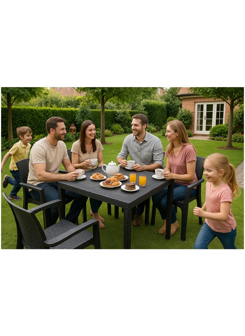ALMUFARREJ - Dining table for kitchen and open space made of strong plastic 80cm without chairs - Image 1
