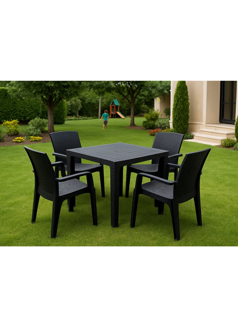 ALMUFARREJ - Dining table for kitchen and open space made of strong plastic 80cm without chairs - Image 1