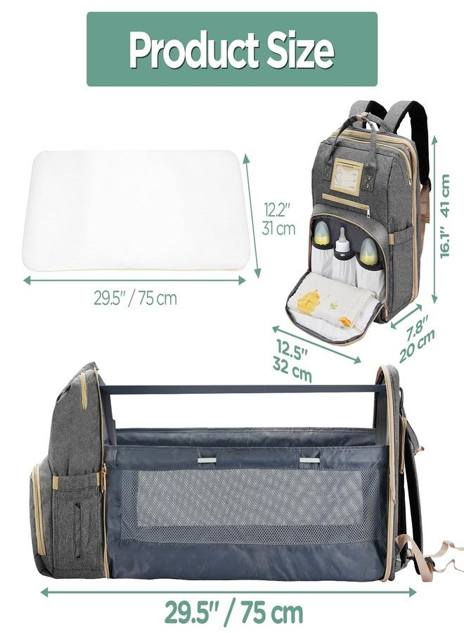 Lenski Diaper Bag Backpack, Baby Shower Gifts for New Mom, Baby Registry Search, Newborn Diaper Bag with Changing Station and USB Charging Port, Toddler Travel Essential, Large Capacity Nappy Bag - Image 5