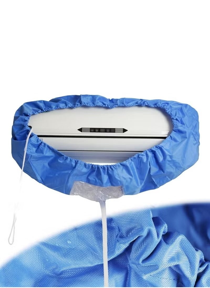 Air Conditioner Cleaning Cover Dust Washing Bag for large size 2P-3P Wall Mounted AC Service with pipe