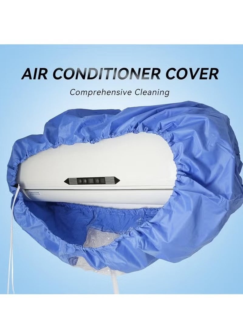 Air Conditioner Cleaning Cover Dust Washing Bag for large size 2P-3P Wall Mounted AC Service with pipe