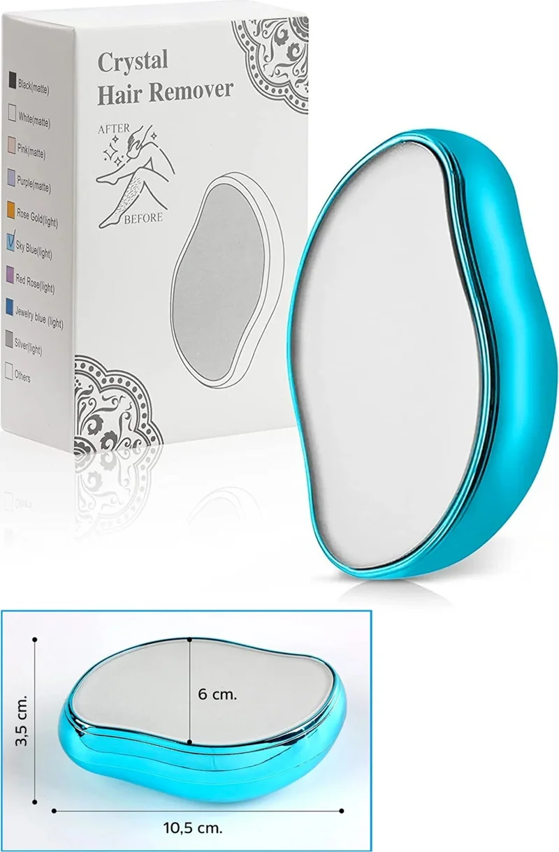 Mobee Crystal Epilator Hair Removal Epilator and Hair Removal Tool Facial Hair Eyebrow Mustache Removal Epilator Set of 2