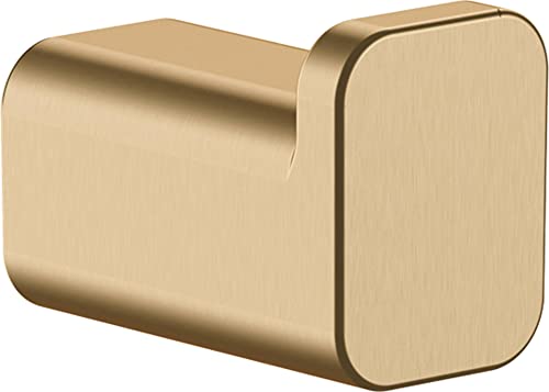 hansgrohe AddStoris Single Hook in Brushed Bronze 1-inch Accessories in Brushed Bronze, 41742140 - Image 1