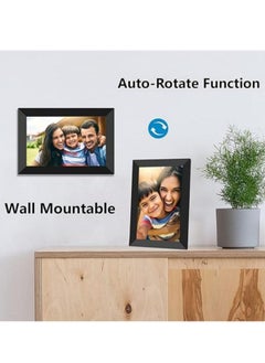 M MIAOYAN WiFi digital photo frame, 10.1-inch WiFi photo frame 1280*800 IPS touch screen Photos and videos can be shared anytime, anywhere via app 16GB memory  - Image 4